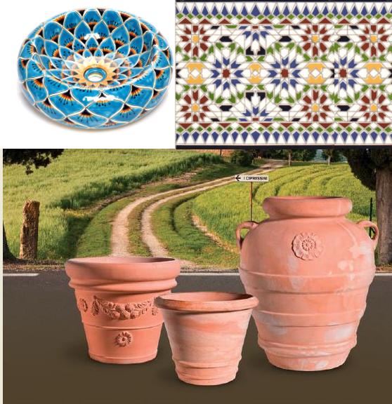 Dekorācijas no keramikas un terakota